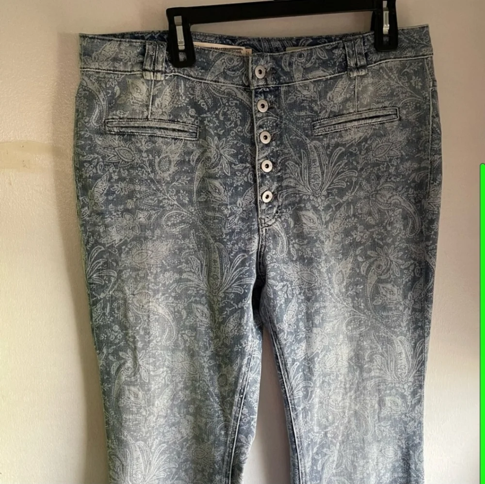 Anthropologie Pilcro and the Letterpress High Rise Trouser Boot Cut Jeans sz 32 - Picture 2 of 12